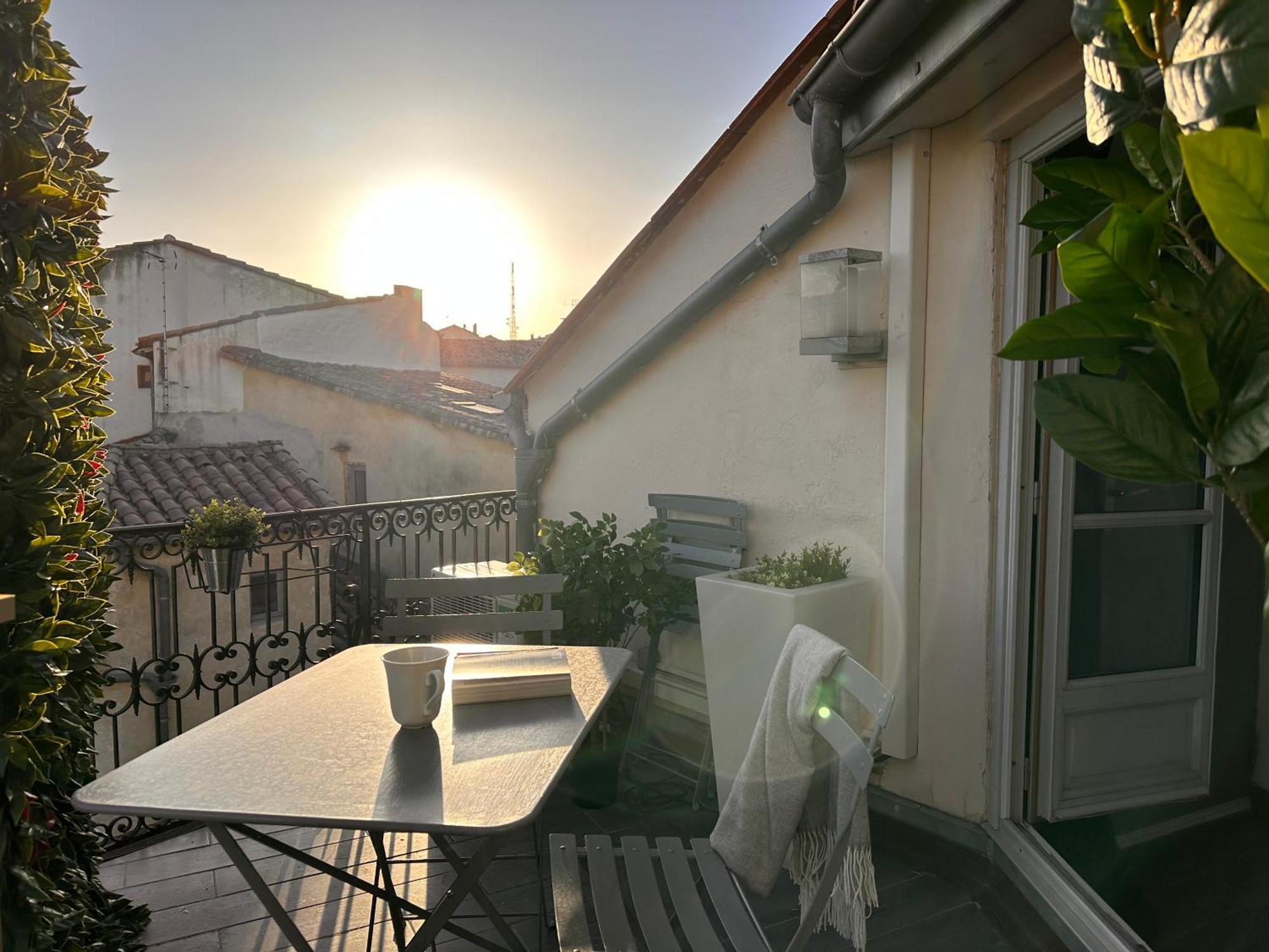 Apartmán La Terrasse, Vue Sur Les Toits De Montpellier Exteriér fotografie