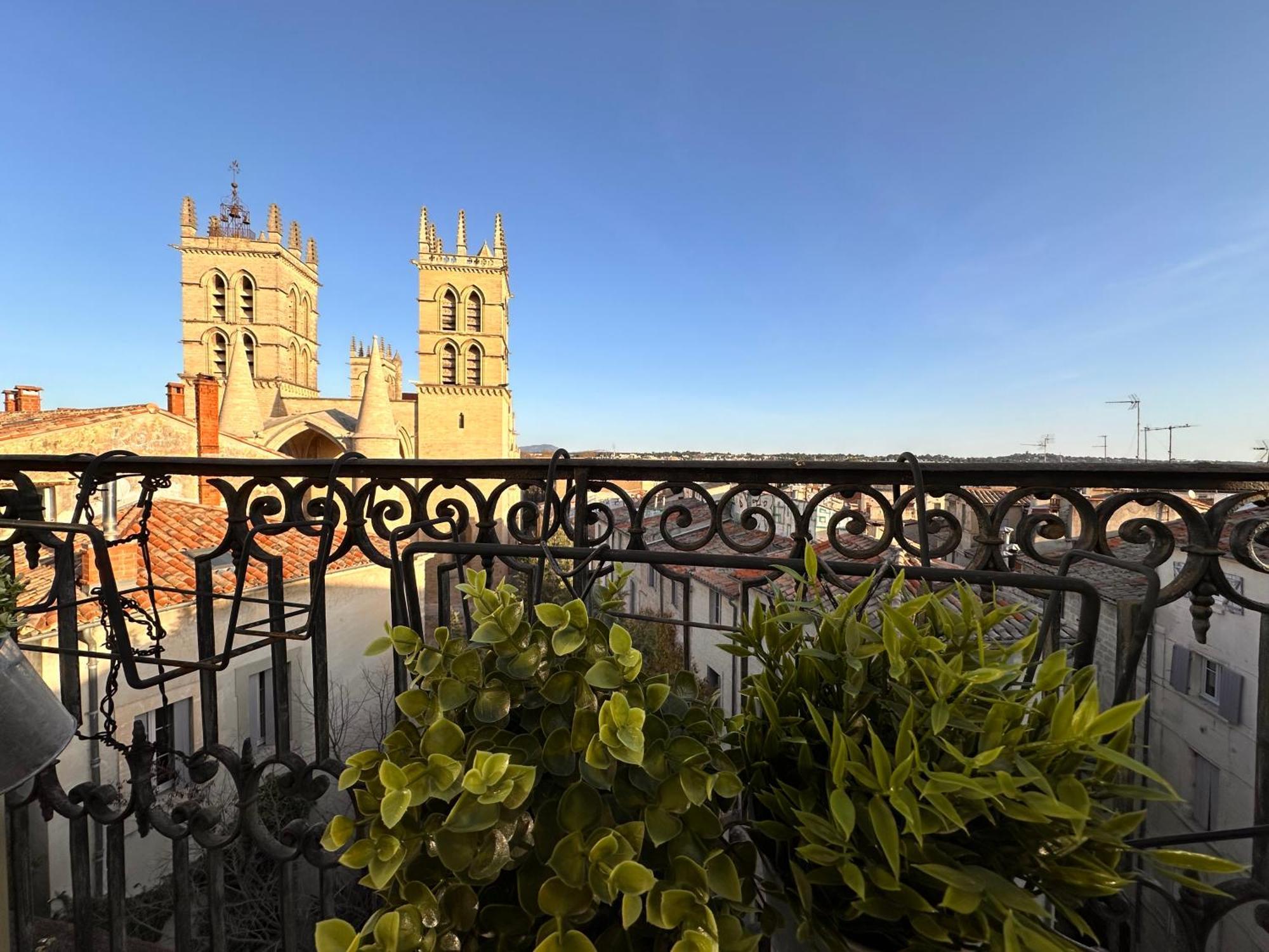 Apartmán La Terrasse, Vue Sur Les Toits De Montpellier Exteriér fotografie