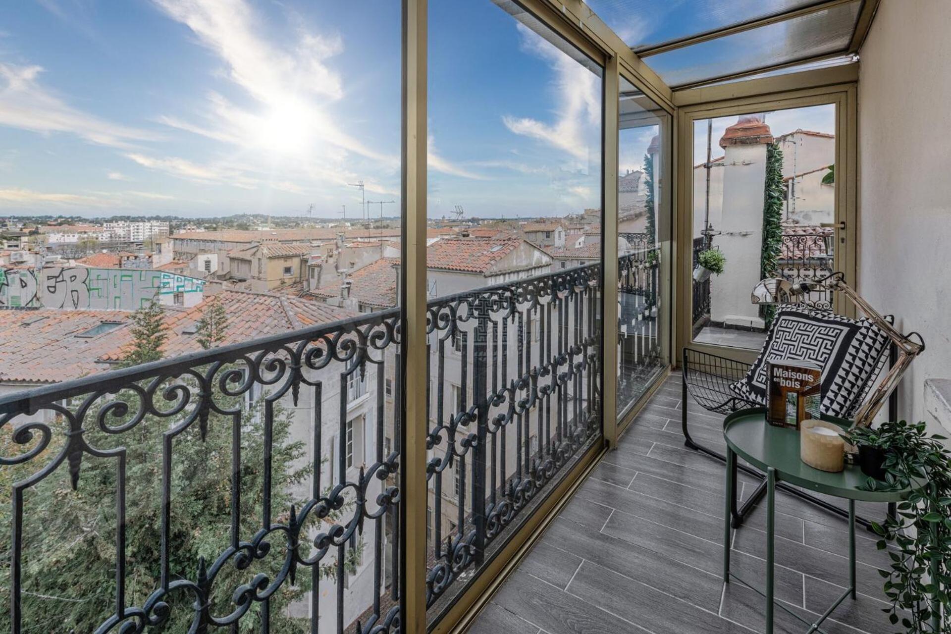 Apartmán La Terrasse, Vue Sur Les Toits De Montpellier Exteriér fotografie